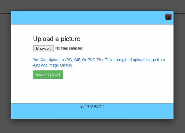 Upload New Image button